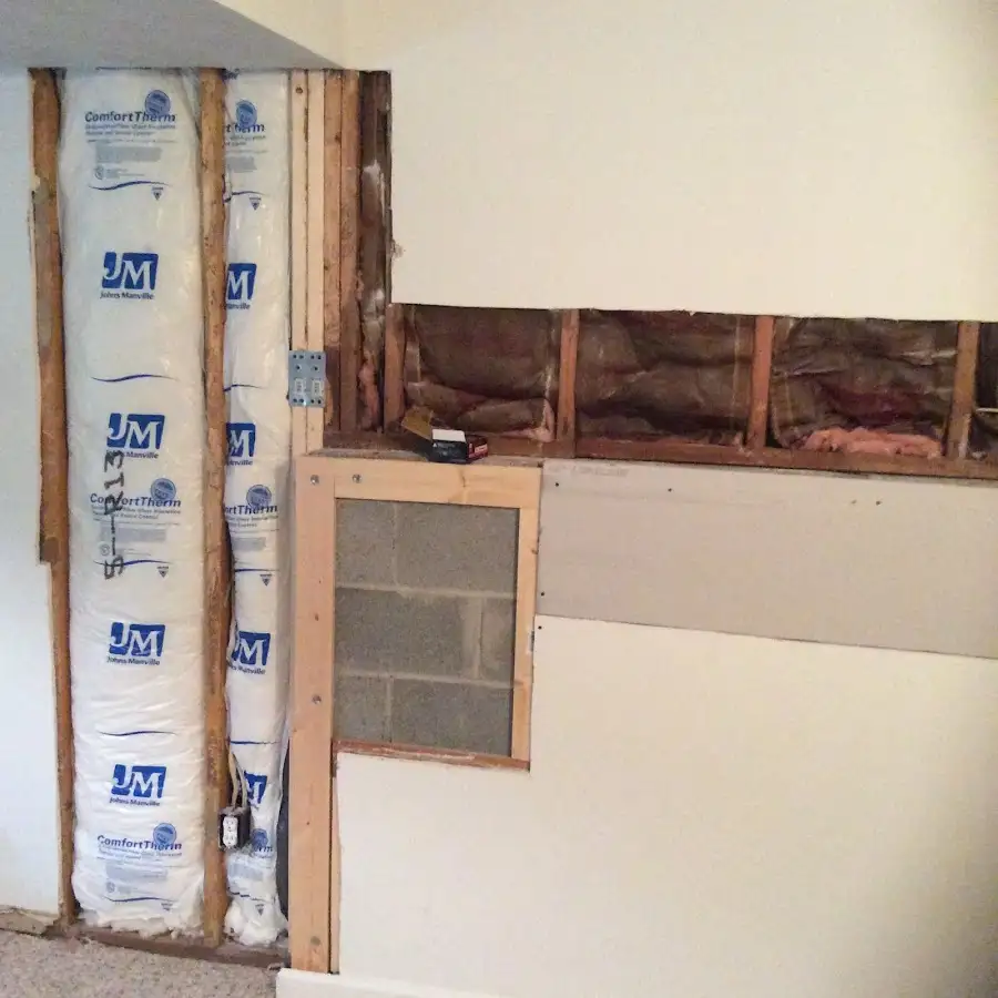 Wall insulation replacement during Structural Drying in Tinton Falls